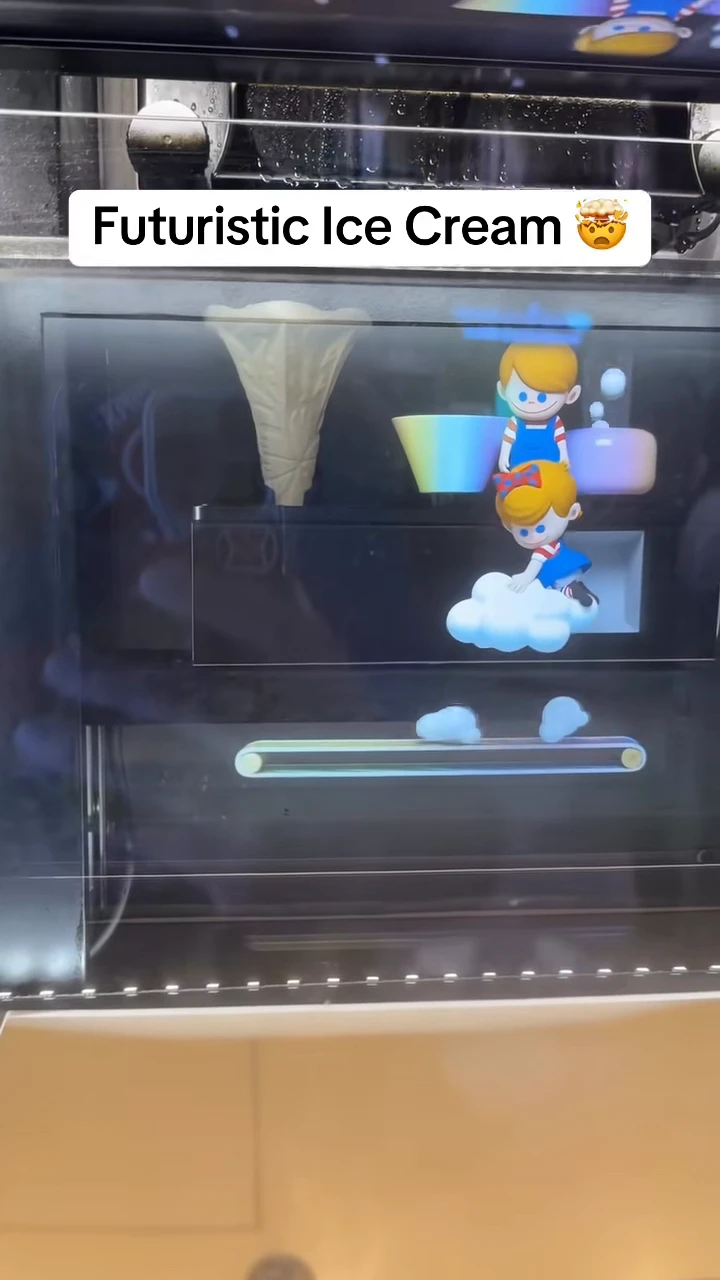 Not Just Dessert: Japan’s Ice Cream Machine Blends Sweets with Digital Theate