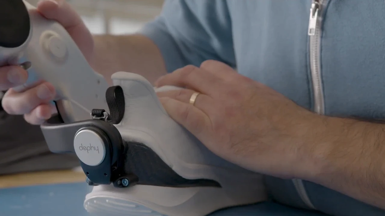 Dephy Sidekick looks like sneakers, but works like leg assistance
