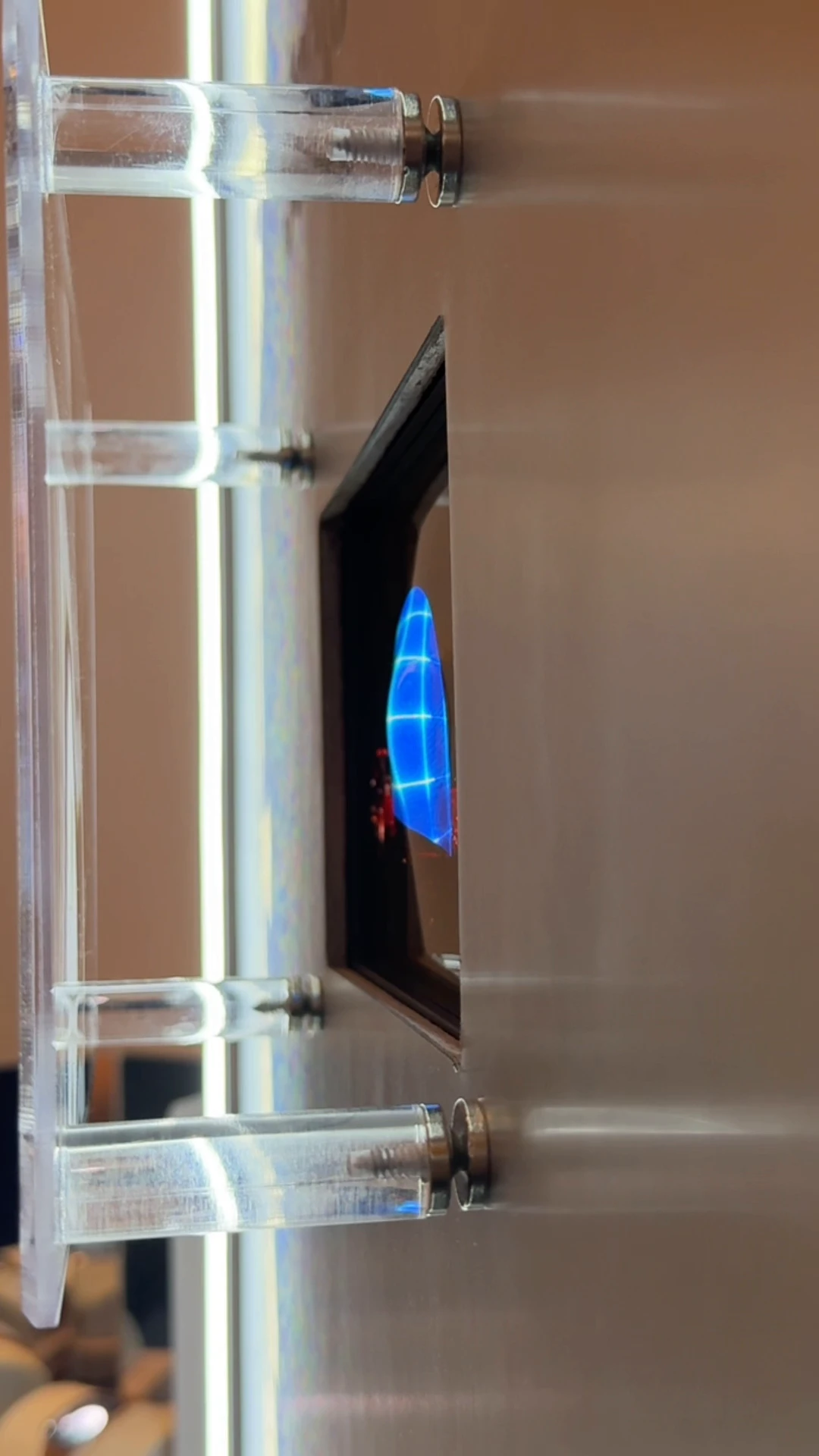 Samsung unveiled a stretchable TV concept