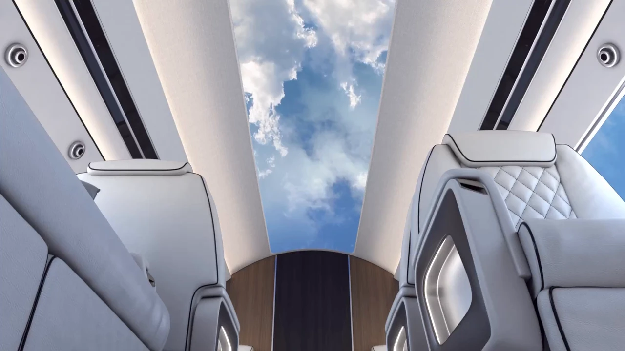 Otto Aviation announced the Phantom 3500 airplane with screens instead of windows